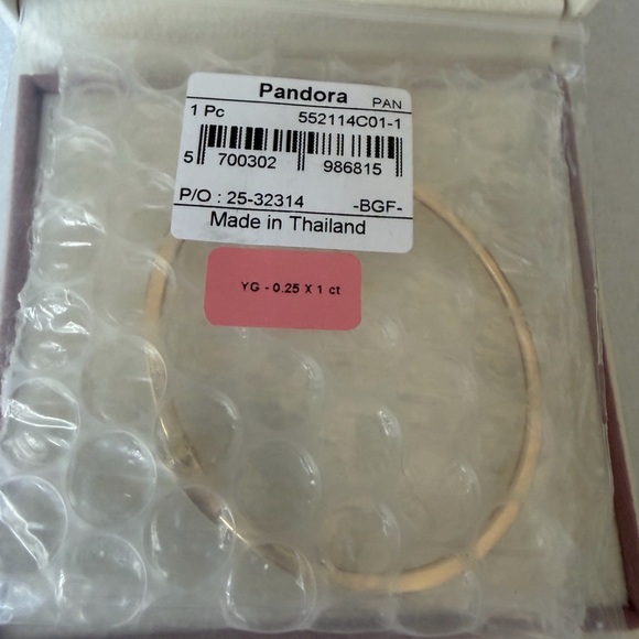 Pandora Infinite Lab-grown Diamond Bangle 0.25 carat tw 14k Gold Sz 1 (6 Inches) - Picture 14 of 14